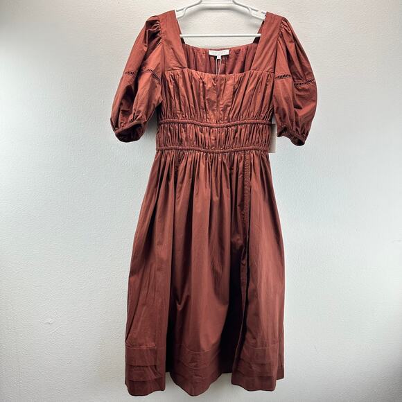 NWT Ivy City Co The Brooklyn Dress in Spice Brown Large - Picture 2 of 14